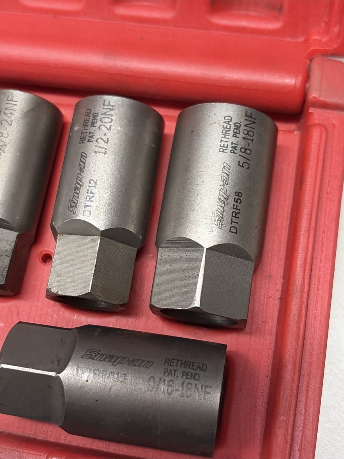 Snap On DTRFS105 (NOW DTRCS105) 5 Piece Deep Well Coarse Thread Chasers Set #9E