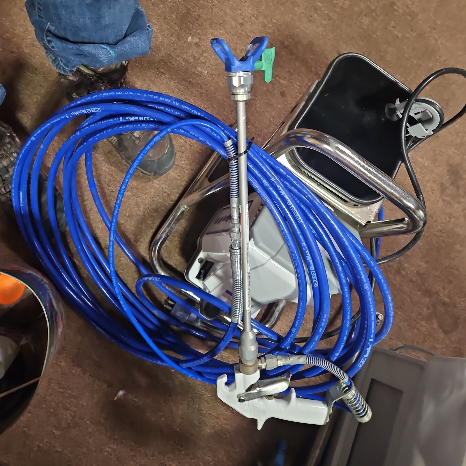 TESTED Graco SaniSpray HP65 25R792 Disinfectant Sprayer Portable w/ Hopper