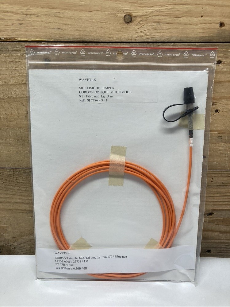 Cordon Optique Multimode Jumper Assembly SI/ 7786 Wavetek