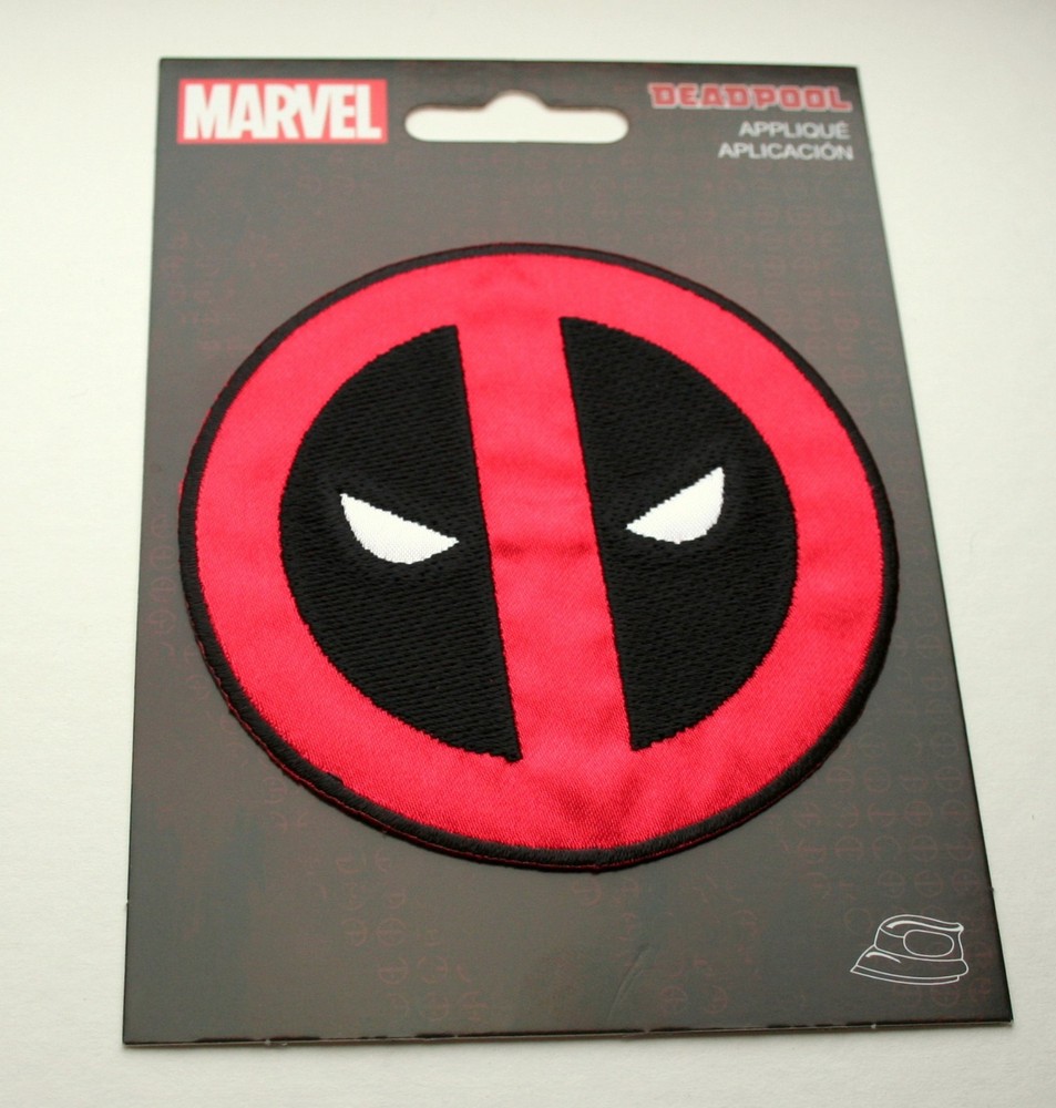 Official Marvel Comics Deadpool Logo Cloth Jacket Patch New 2016 Iron-On