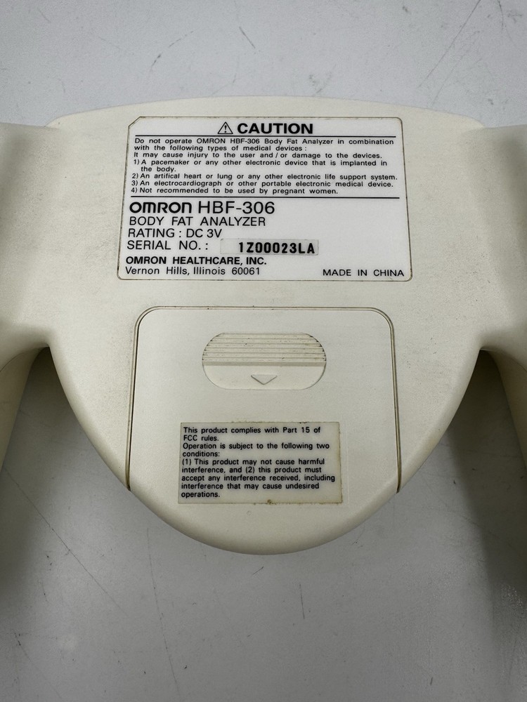 OMRON HBF-306 Body Fat Analyzer Handheld Machine