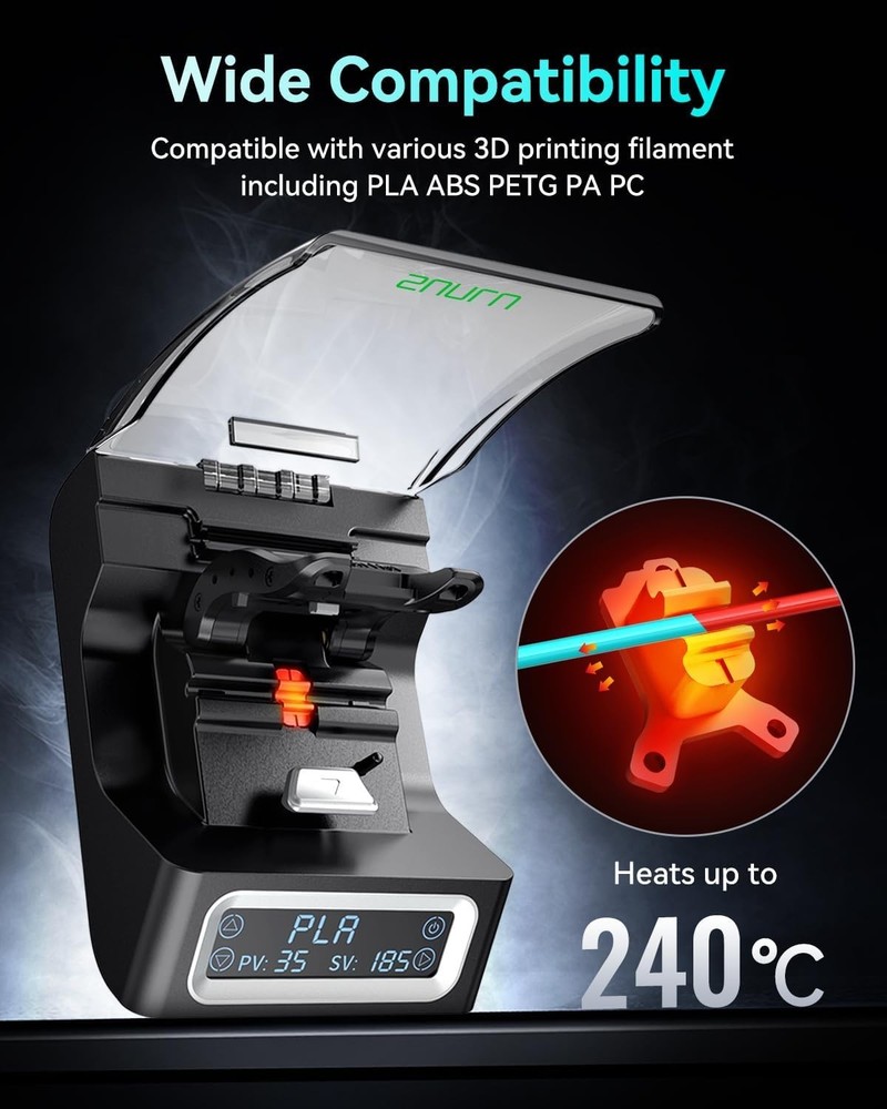 Filament Fusing Connector, 1.75mm Compatible with Various 3D Printer Materials