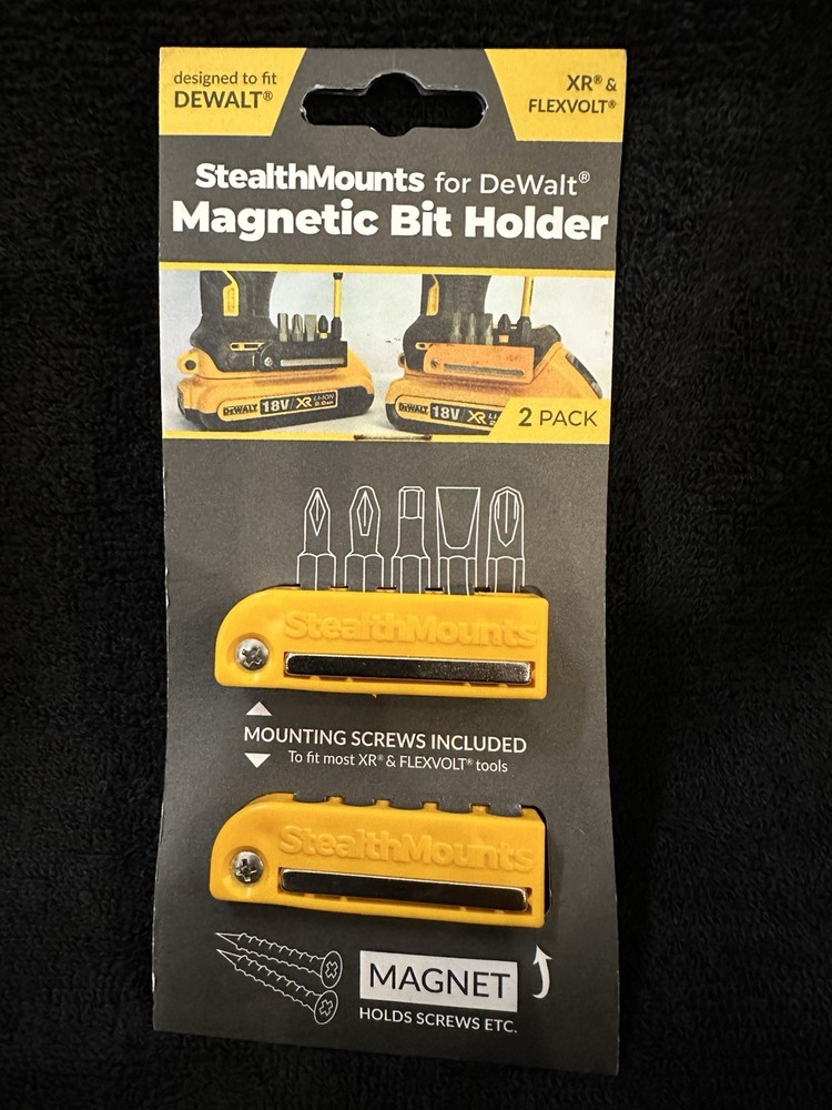 StealthMounts Tool Holder Wall Mounts & Bit Holders For Dewalt- Super Set!