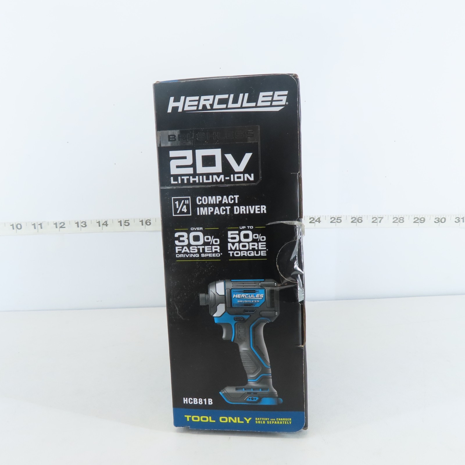NEW HERCULES HCB81B 20V BRUSHLESS CORDLESS 1/4 IN. COMPACT 3-SPEED IMPACT DRIVER