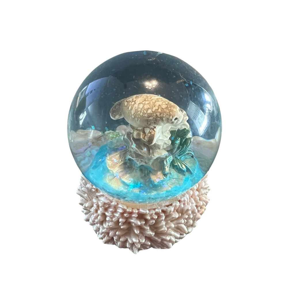 3" Tall Manatee Snow Globe