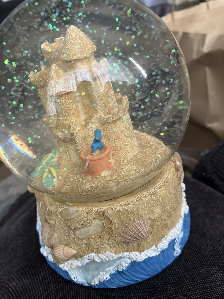 Snow Globe Sand Castle Beautiful Unique Beach Gift