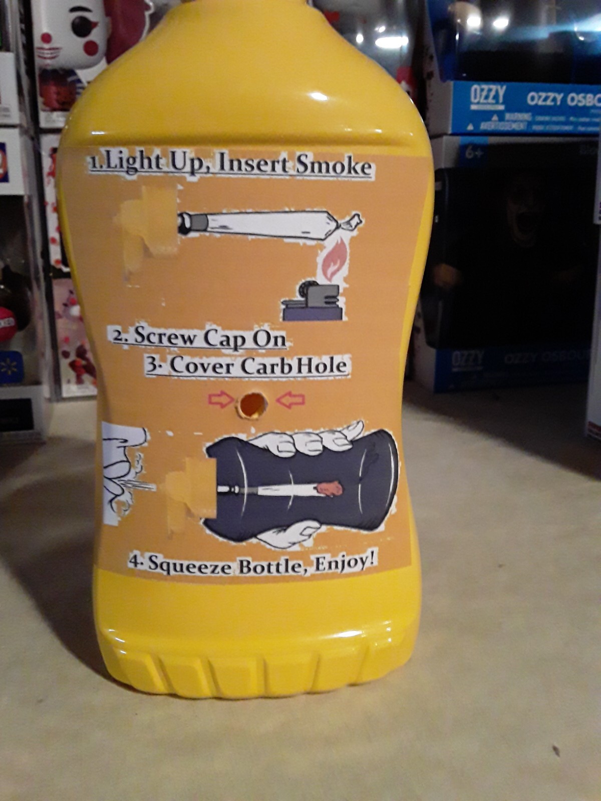 Custom Mustard Power Hitter! Windproof Air Filters. 3/8" Stem for larger smoke!