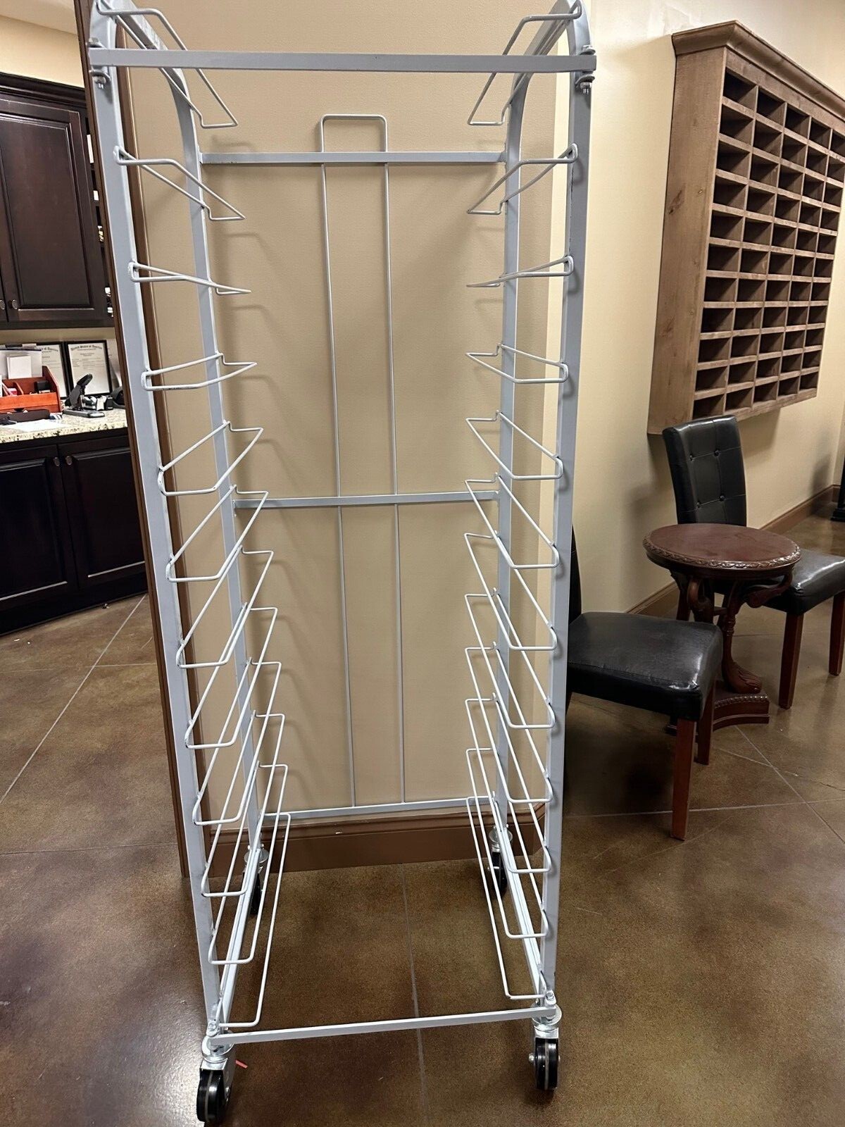 Commercial Flat Wire Bread Rack, 12 tiers, Steel Wire Construction, Full size