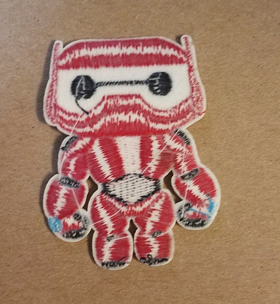 Big Hero 6 Baymax Patch 2 3/4 inches Red