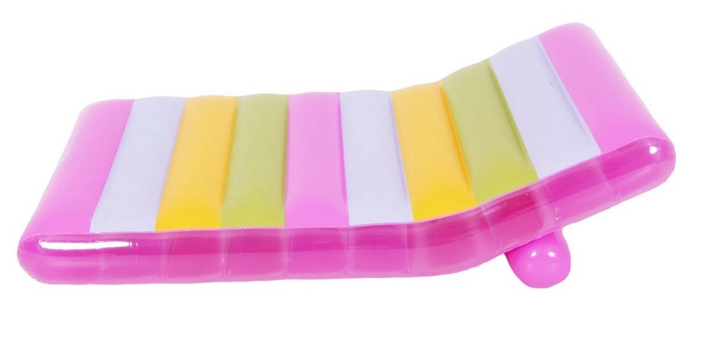 Luxe Inflatable Multi Color Lounger New