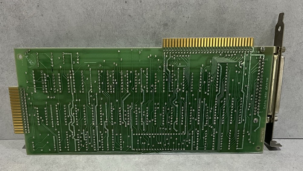 Vintage 1980s ISA Parallel Printer Card 8-Bit DB25 Interface Adapter