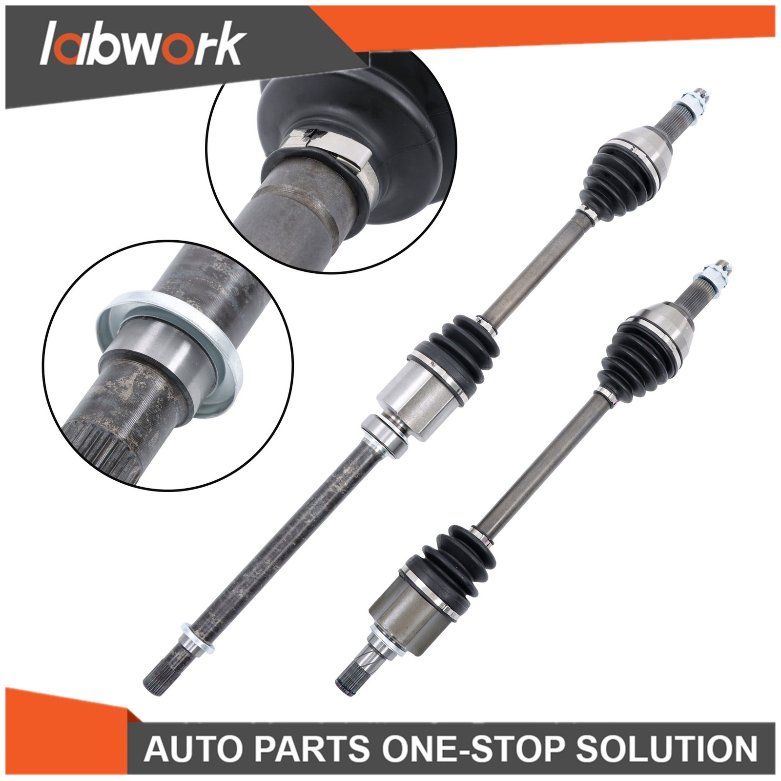 Labwork 2x Front Left & Right CV Axle Assembly 2013-2018 for Nissan Altima 2.5L