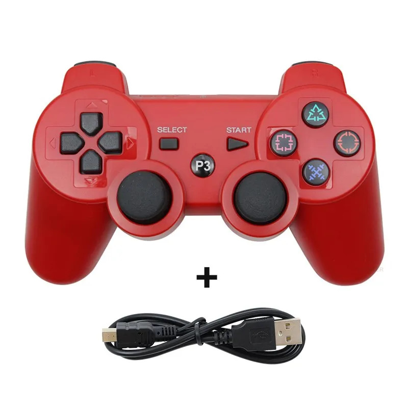 For PS3 Wireless Controller High Sensitivity Buttons Dual Vibration Ergonomic