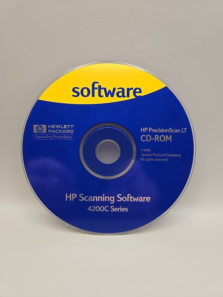 HP Scanning Software 4200C Series 1998 Hewlett-Packard Precision Scan LT