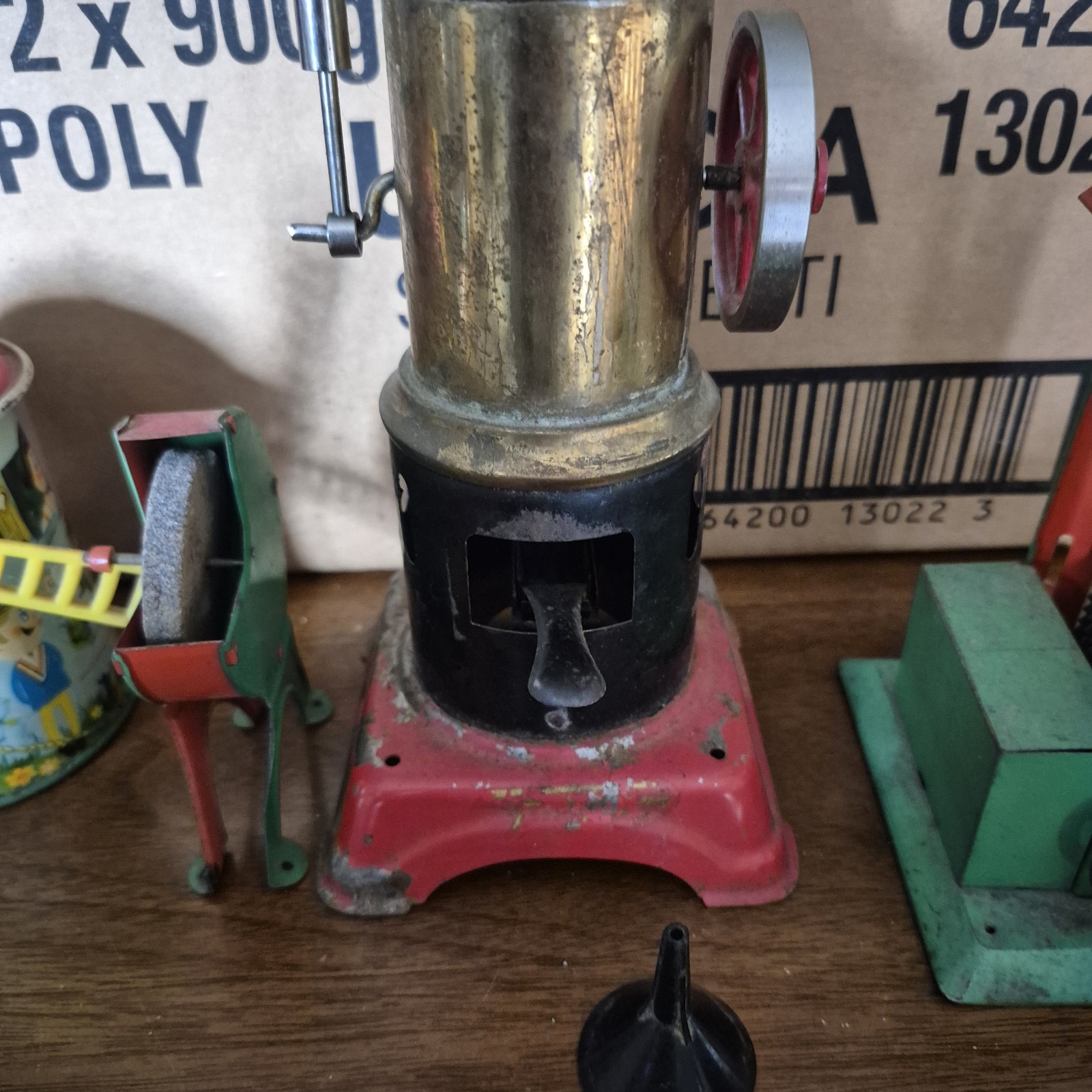 Vintage Fleischmann 105-1 Vertical Live Steam Engine Western Lot Gremany