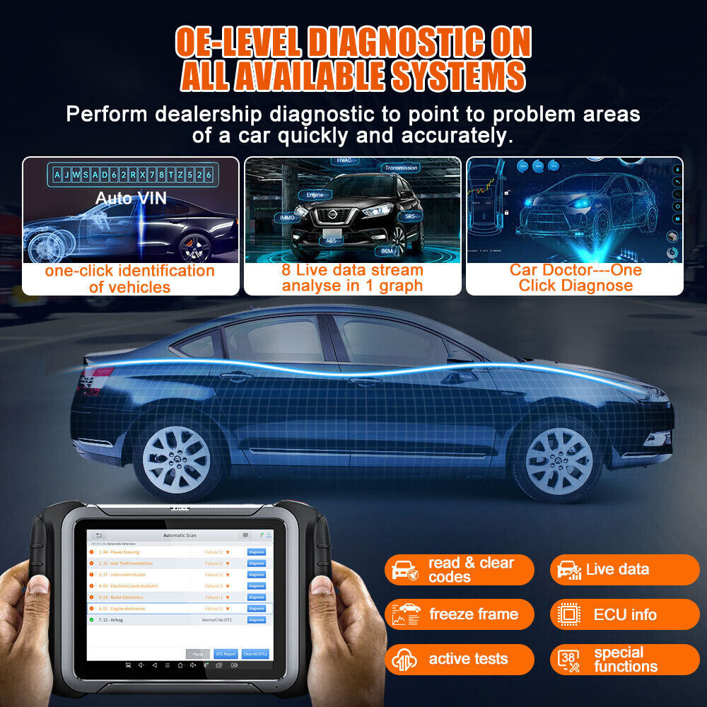 XTOOL D8 Topology Car Bidirectional Diagnostic Scanner Full System Coding Tool