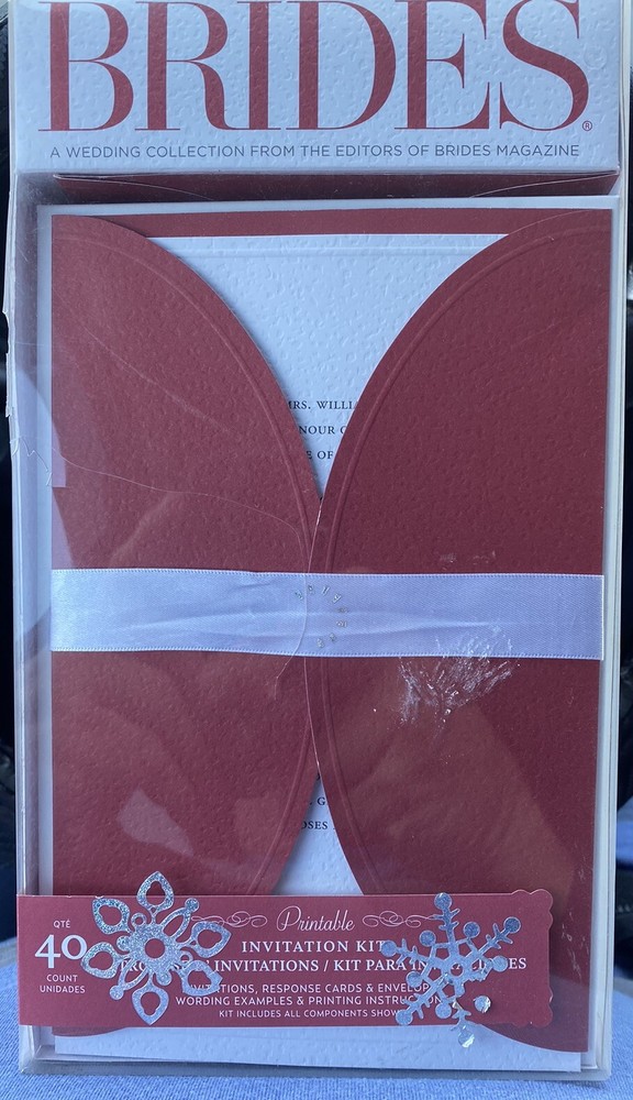 Red Jacket Invite Gartner Studios Kit 40 CT. Wedding Formal Invitation Kit Party