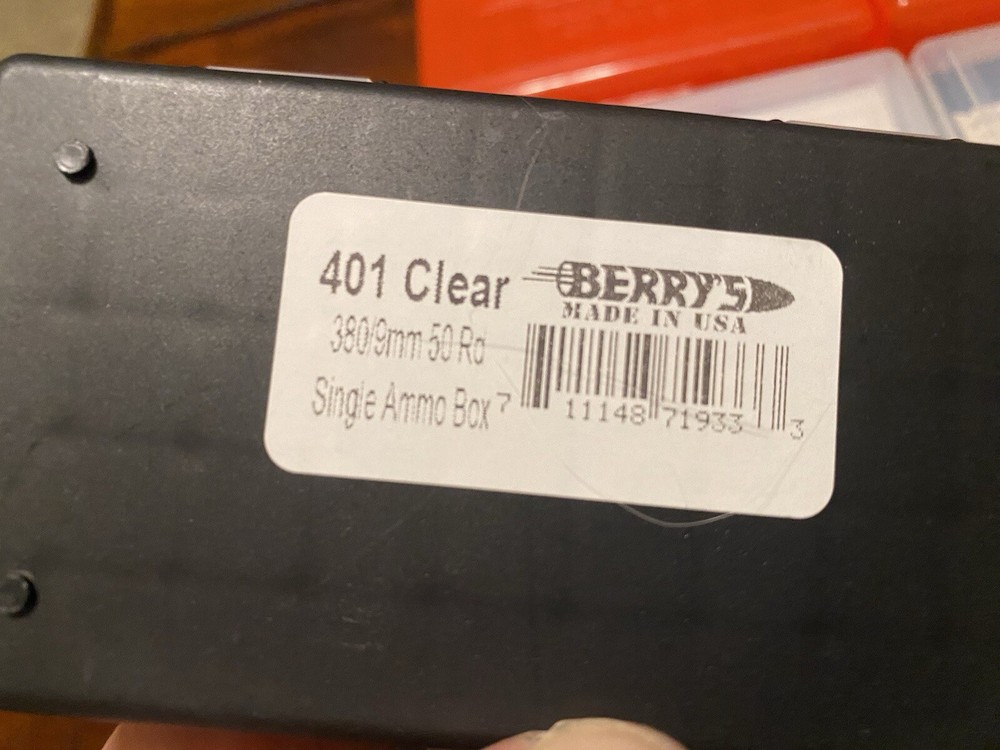 (6) Berry’s 50rd Ammo Boxes # 401