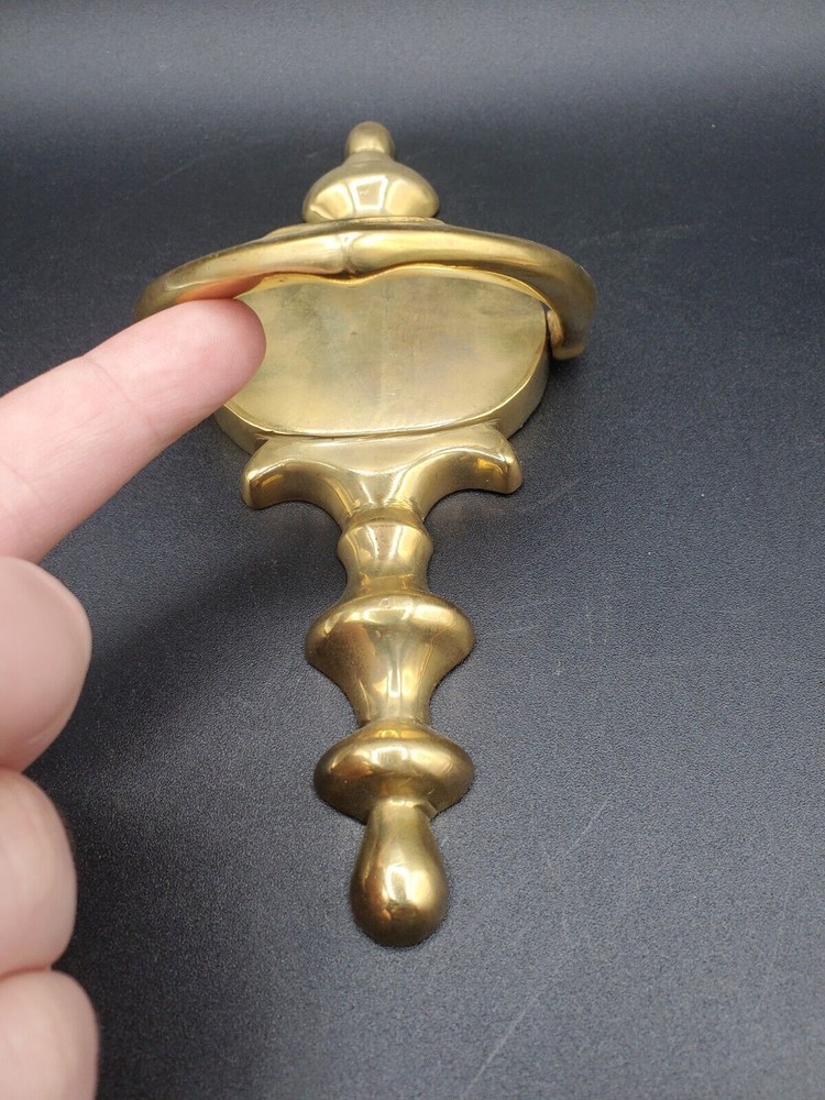 Vintage Solid Brass urn door knocker