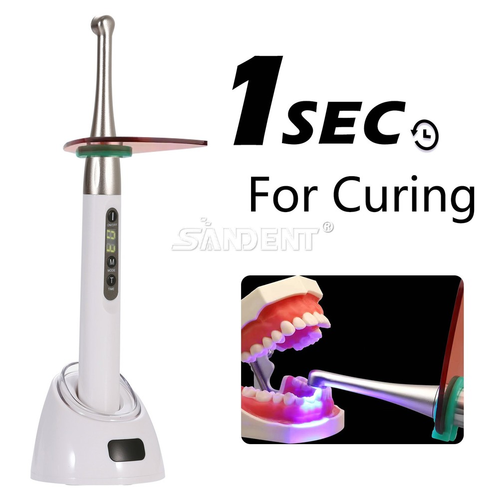 Dental Wireless ILED Curing Light Lamp 1 Second Curing 2500mw/c㎡ USA
