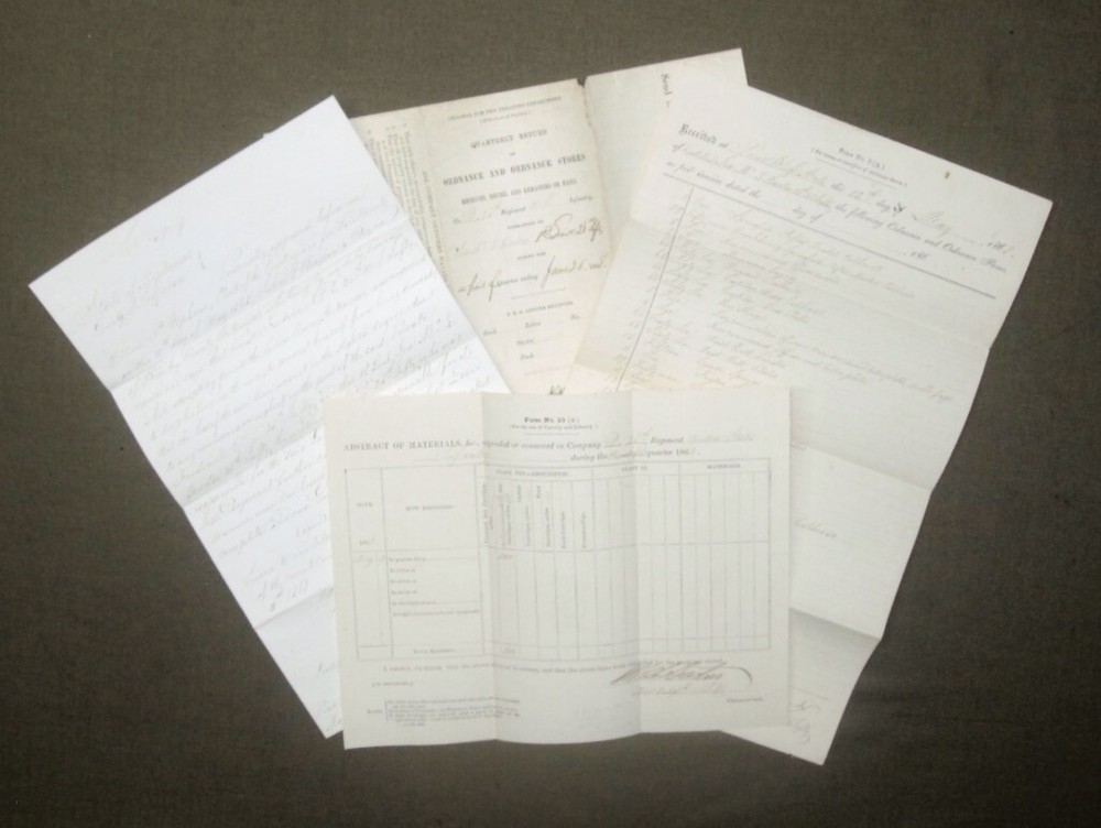Ordnance & Ordnance Stores Returns - 28th U.S. Inf. 1868
