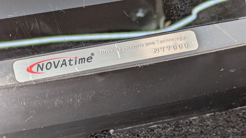 Novatime NT7000 Card Reader Time Clock { Powered On Tested }