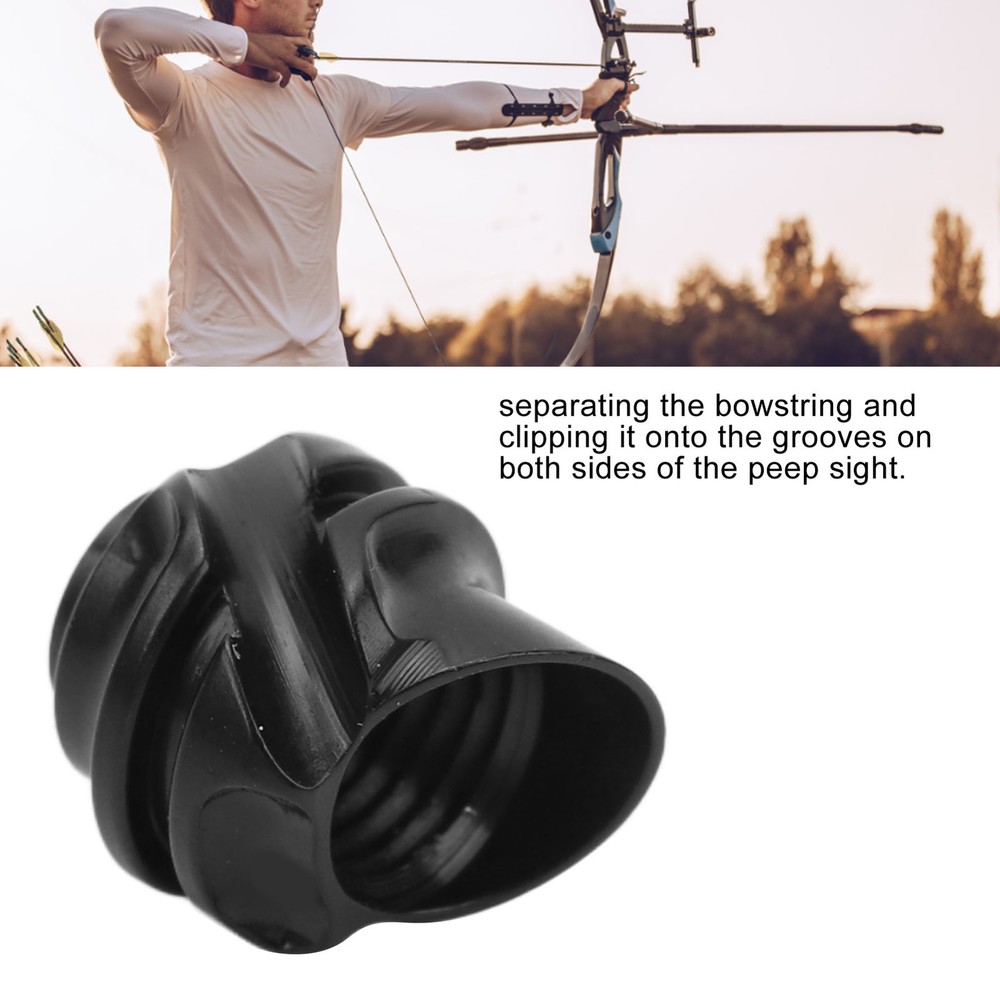 Archery Hooded Peep Sight For Improved Aim And Accuracy For Compound Bows