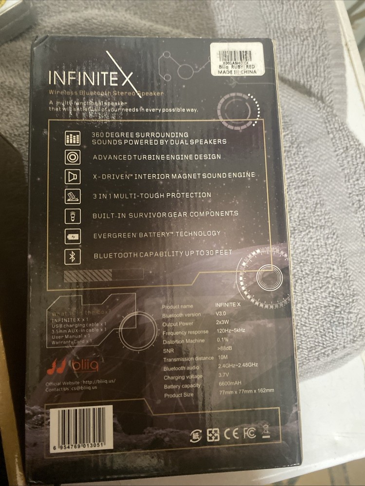 Bliiq Infinite X Wireless Bluetooth Stero Speaker