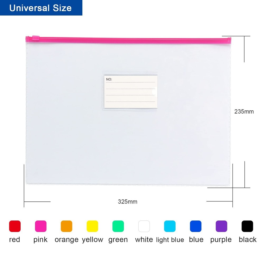 Tamaki 10 Pack Plastic Envelope Poly Zip Envelop Plastic Envelopes Files Zipp...