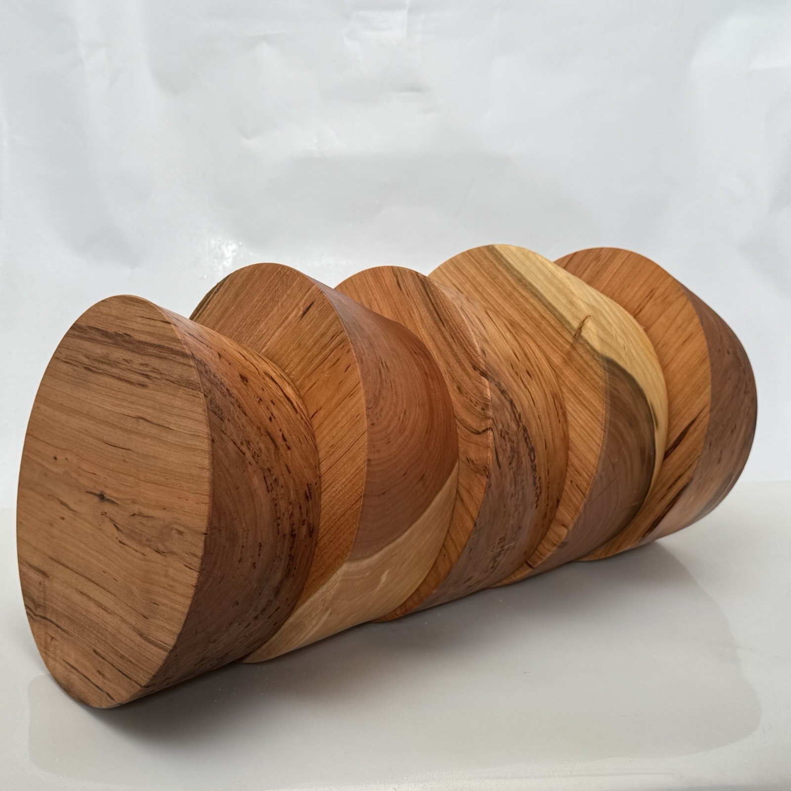 3 BLACK CHERRY BOWL BLANK, 8"X3" WOOD LATHE TURNING STOCK, FREE SHIPPING!!
