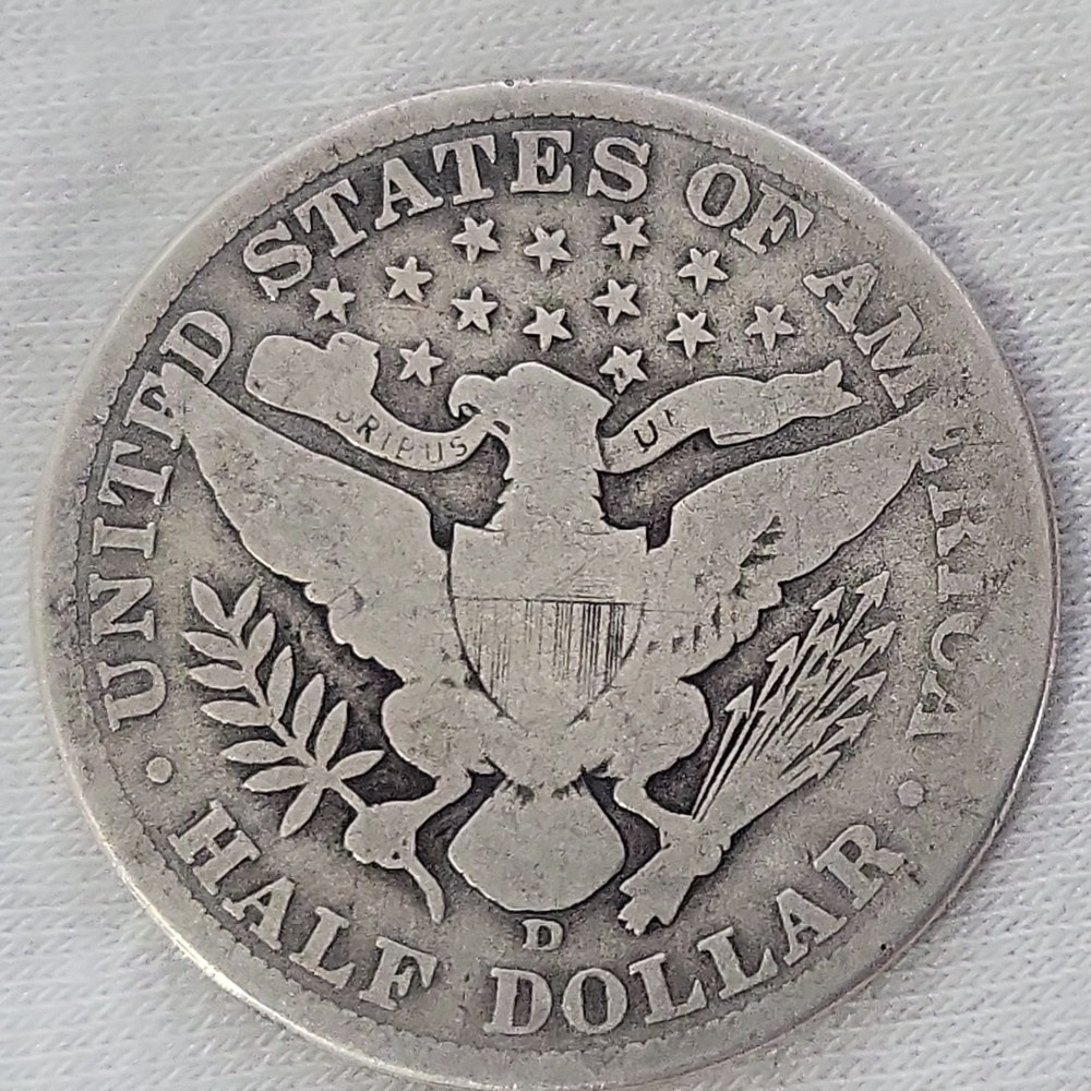 1906 D Barber Half Dollar in Good Condition