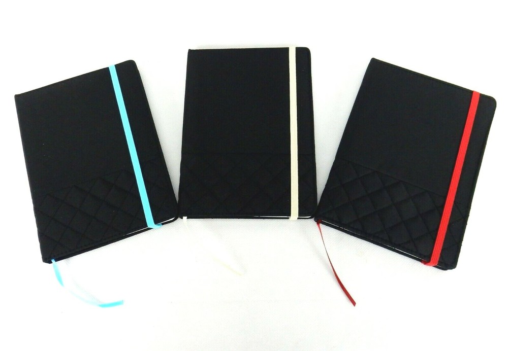 Quilt Stich Notebook, Microfiber Jacket, Elastic Closure, Color Choice, #WM2716