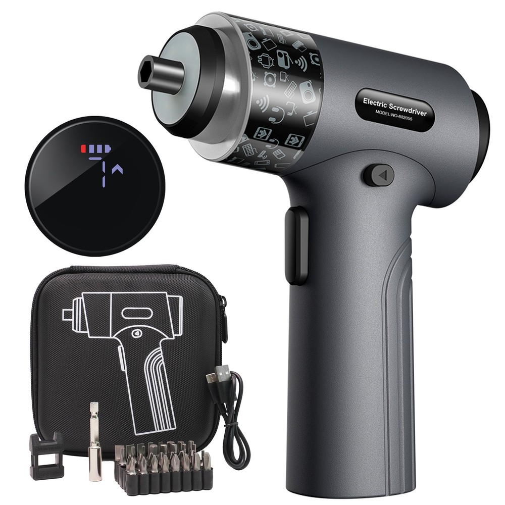 ANXTECH Cordless Electric Screwdriver Set with 32 Bits Mini Electric Tool Kit