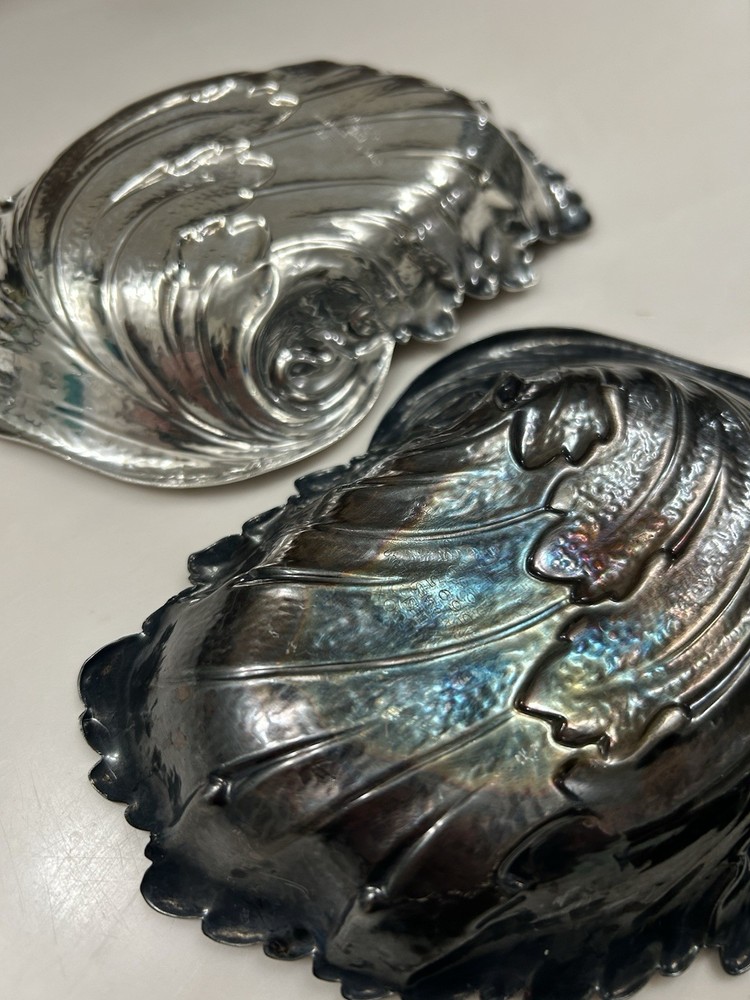 Wilson International Silver Leaf Bon Bon Serving Dish