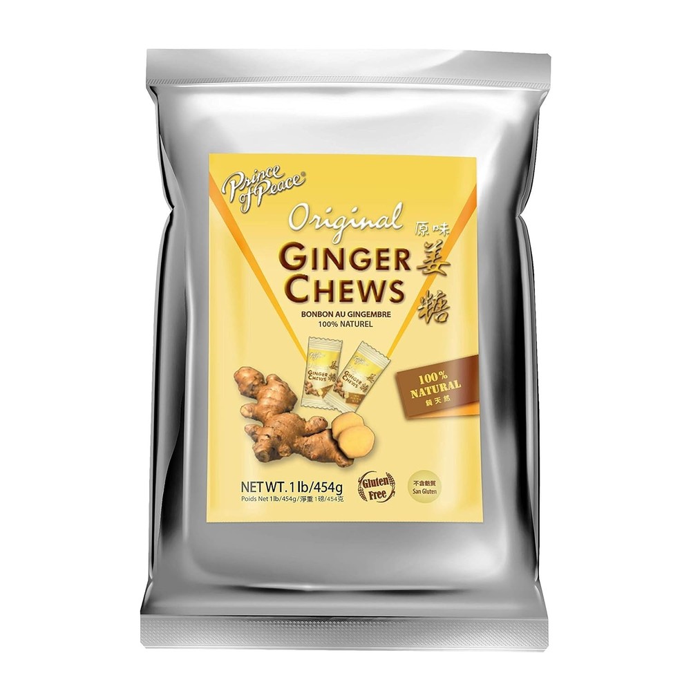Original Ginger Chews,1 Lb – Candied Ginger – Candy Pack – Ginger Chews Candy