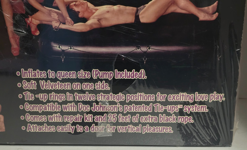 INFLATABLE BONDAGE BED by Doc Johnson (Queen / Black) 2030-01BX
