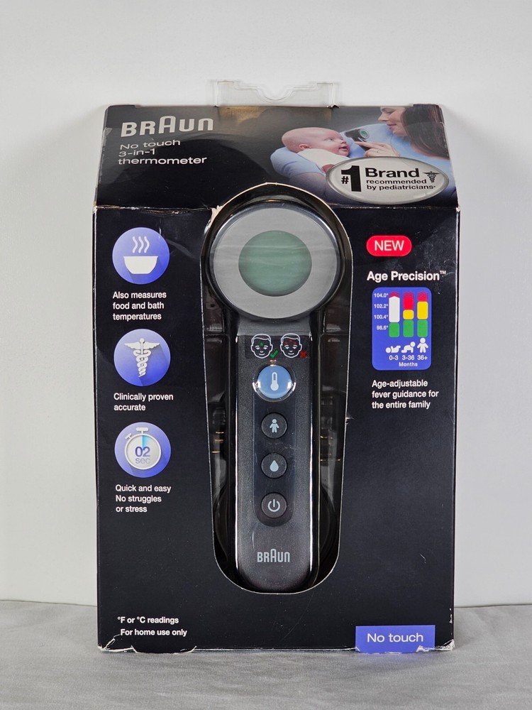 Braun BNT400 Touchless Forehead Thermometer Age Precision For Home Use