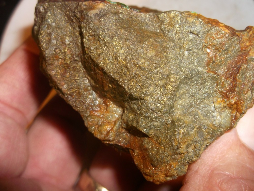 Gold, silver, copper, 212 grams samples ,ore high grade .