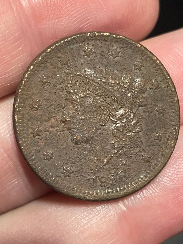 1838 Matron Head Modified Large Cent- VF/XF Details