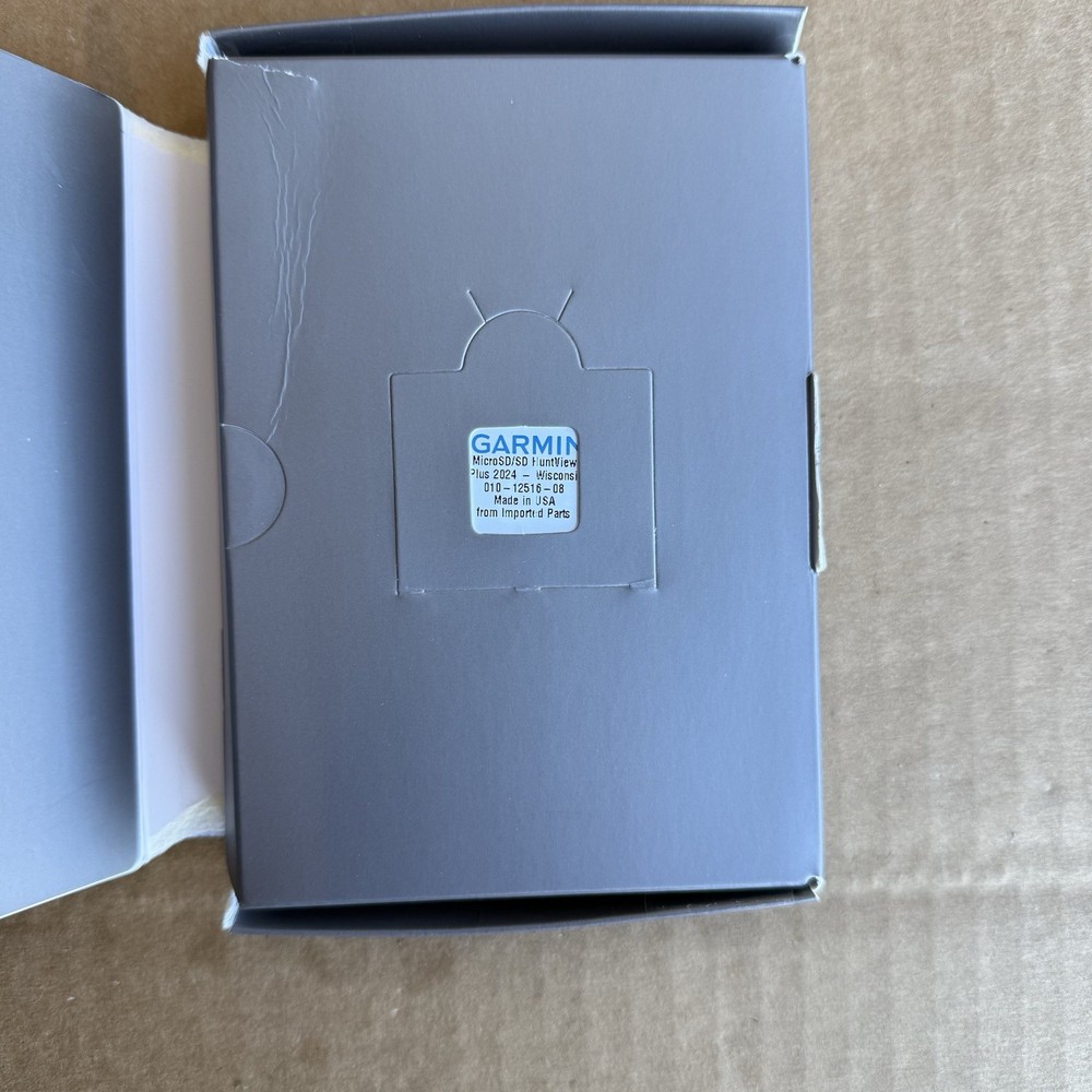 New open box - Garmin Huntview Plus 2024/25 Data Card MicroSD/SD - Wisconsin