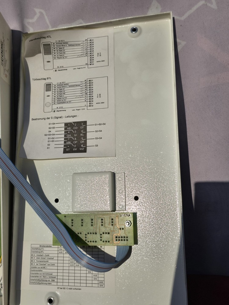 CODIC arming device (BOSCH), intrusion alarm control panels, access control