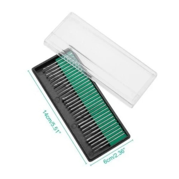 90 Pcs Diamond Burr Bits Drill Set Rotary Multi Tool Accessories Kit For Dremel