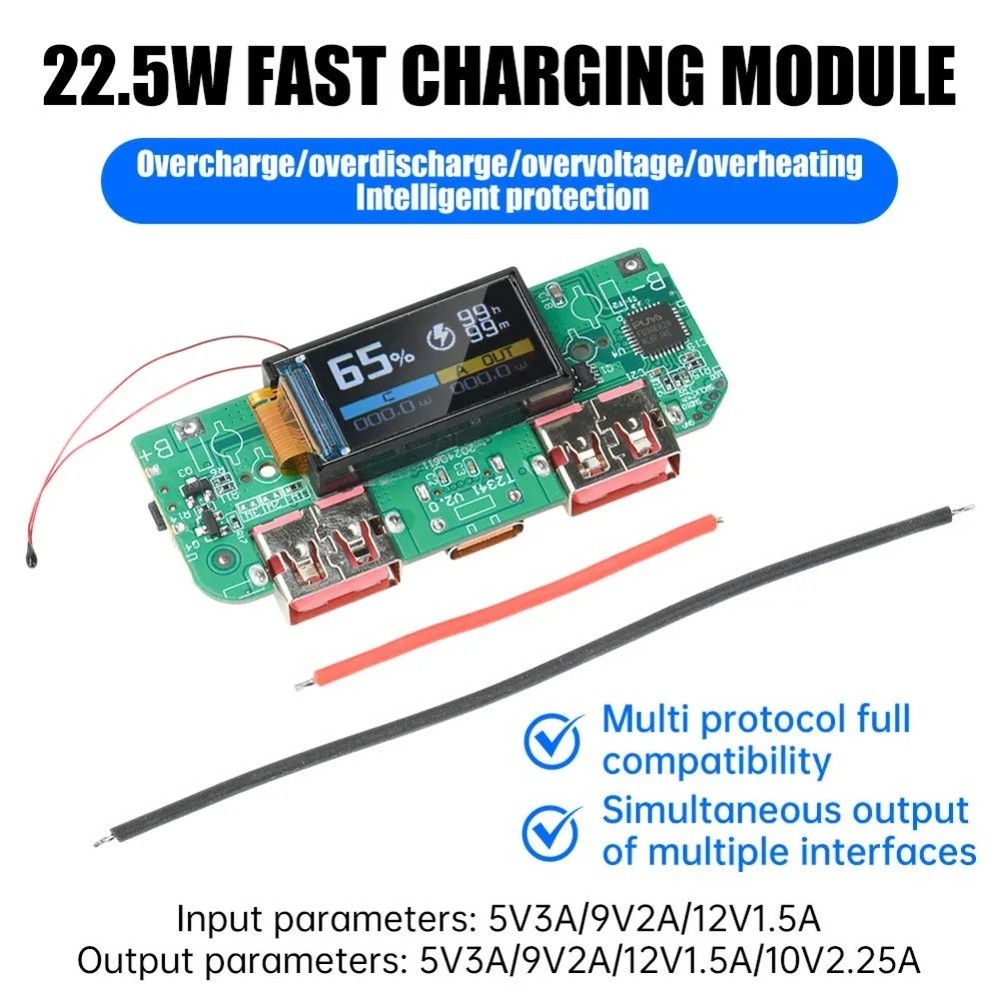22.5W Module Fast Charge Converter PD Protocol Support FCP Support VOOC Support