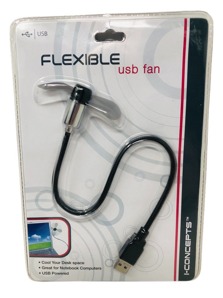 Flexible USB Fan Notebook Computers USB Powered I-Concepts