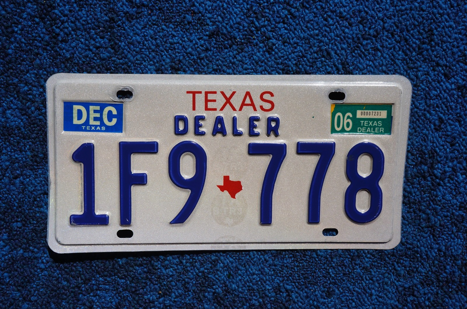 Texas Auto DEALER License Plate