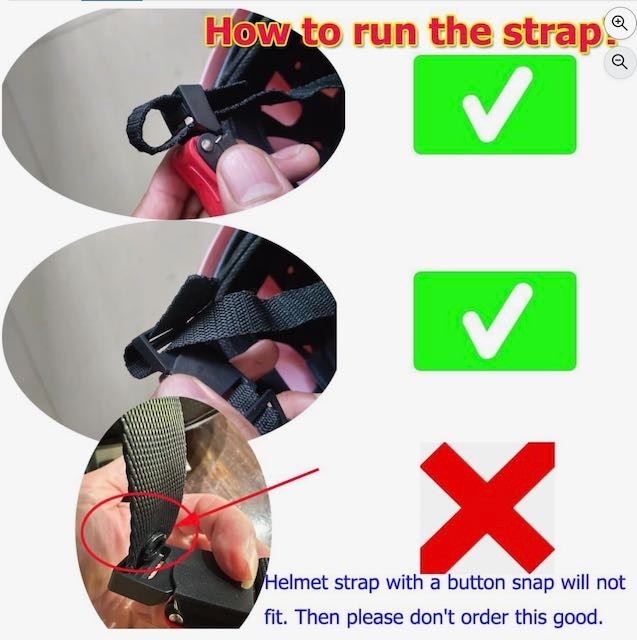 Chinstrap Quick Release Buckle Kit Ratcheted Pull Lock Spring O Rings Carabiner