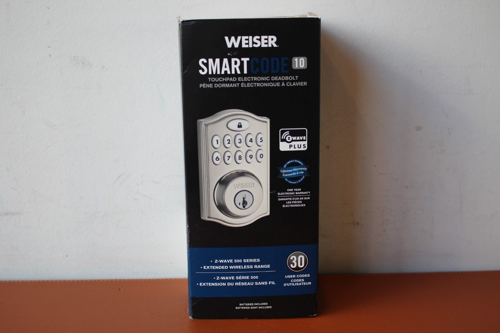Weiser Smart Code 10 Touchpad Electronic Deadbolt - 9GED18000-016