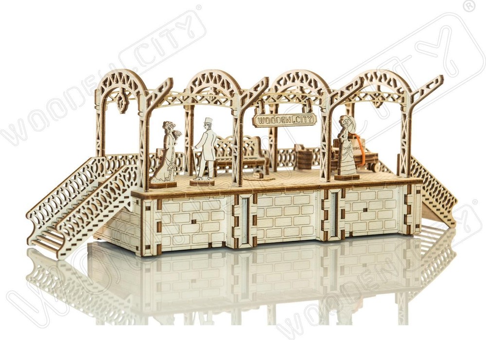 Railway Station - 3D Mechanical, Engineering Self-Assembled Puzzle