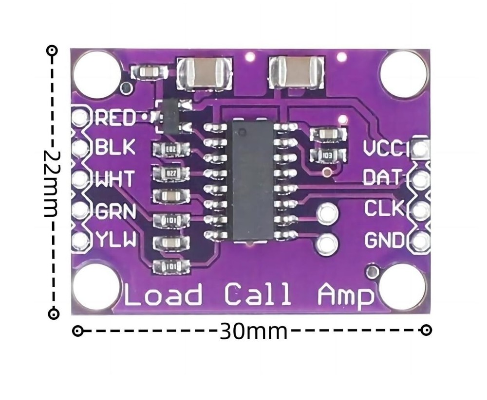 1Pcs HX711 Load Cell Amplifier Module 24-bit Precision ADC Converter Chip Mod...