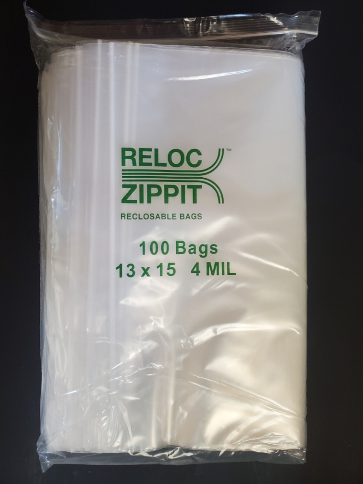 2x3 to 24x24 Clear HD Reloc Zippit Lock Seal Top Reclosable Zip-lock Bags 4Mil